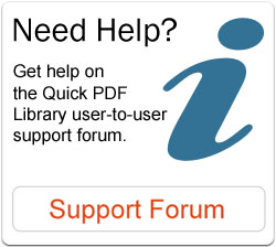Quick PDF Support Forum Button
